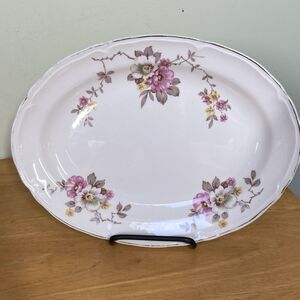 Blossom Time By Edwin Knowles Vintage Replacement Platter 12” x 9” Shabby Chic